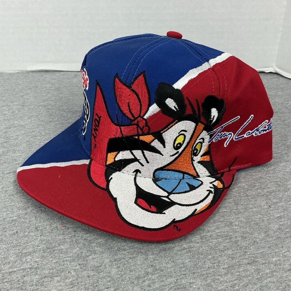 Vintage Terry Labonte Tony the Tiger Snapback Hat Chase Authentics Big Face Red